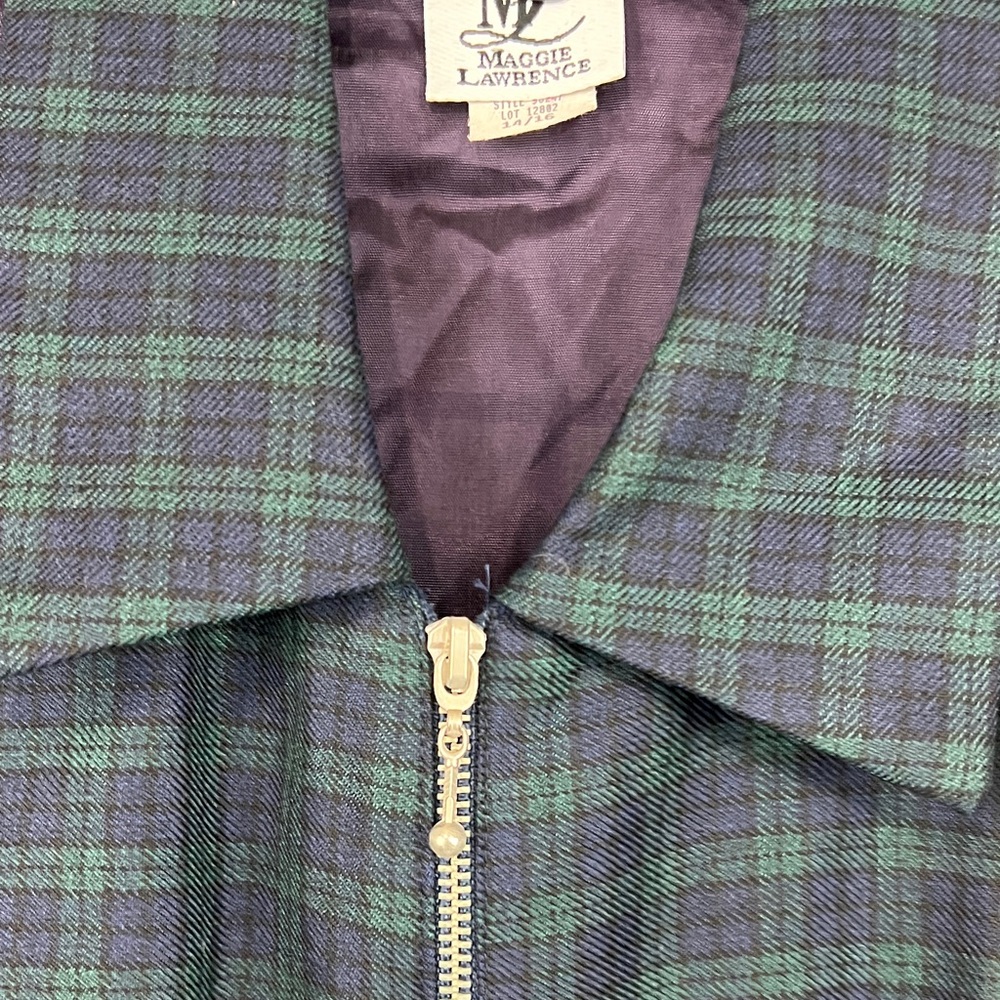 Plaid Zip-Up Vest from MAGGIE LAWRENCE - Picture 5 of 11